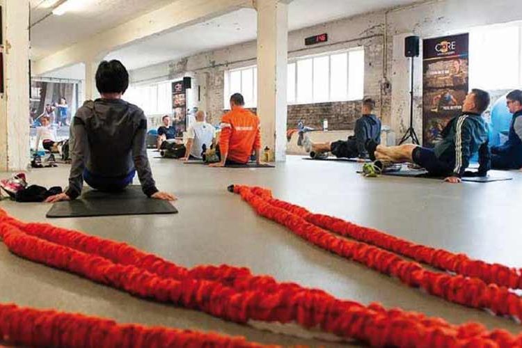 groep training in een sportzaal